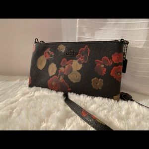 Floral Coach Crossover Clutch